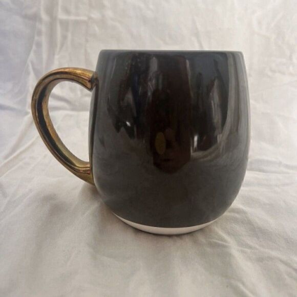 Sweater Weather Coffee Cup Mug Threshold Stoneware Brown Bronze Color 8oz Fall - Picture 2 of 8